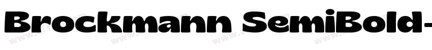 Brockmann SemiBold字体转换 Brockmann SemiBold字体转换